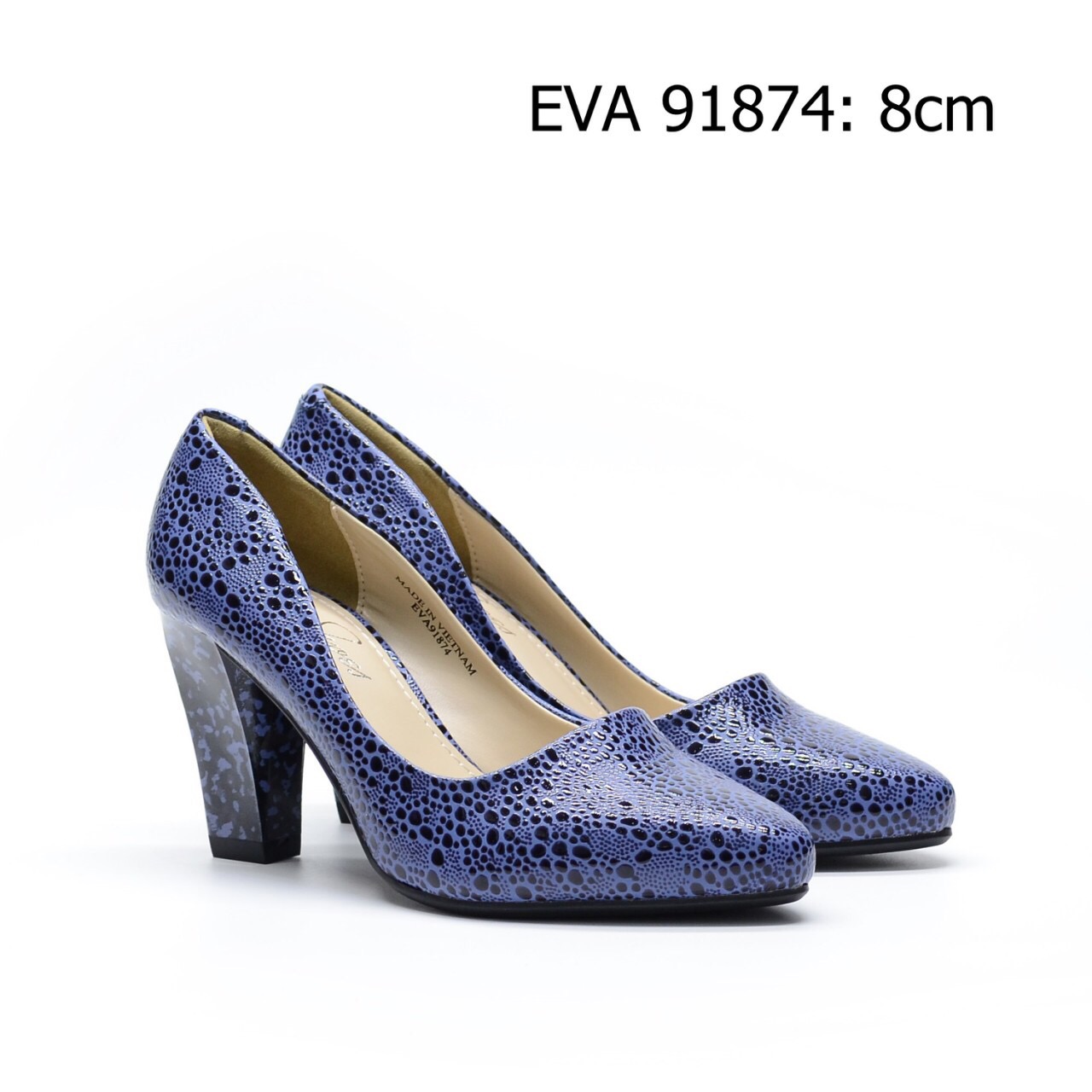Giày cao gót thời trang EVA91874 họa tiết mới lạ, độc đáo